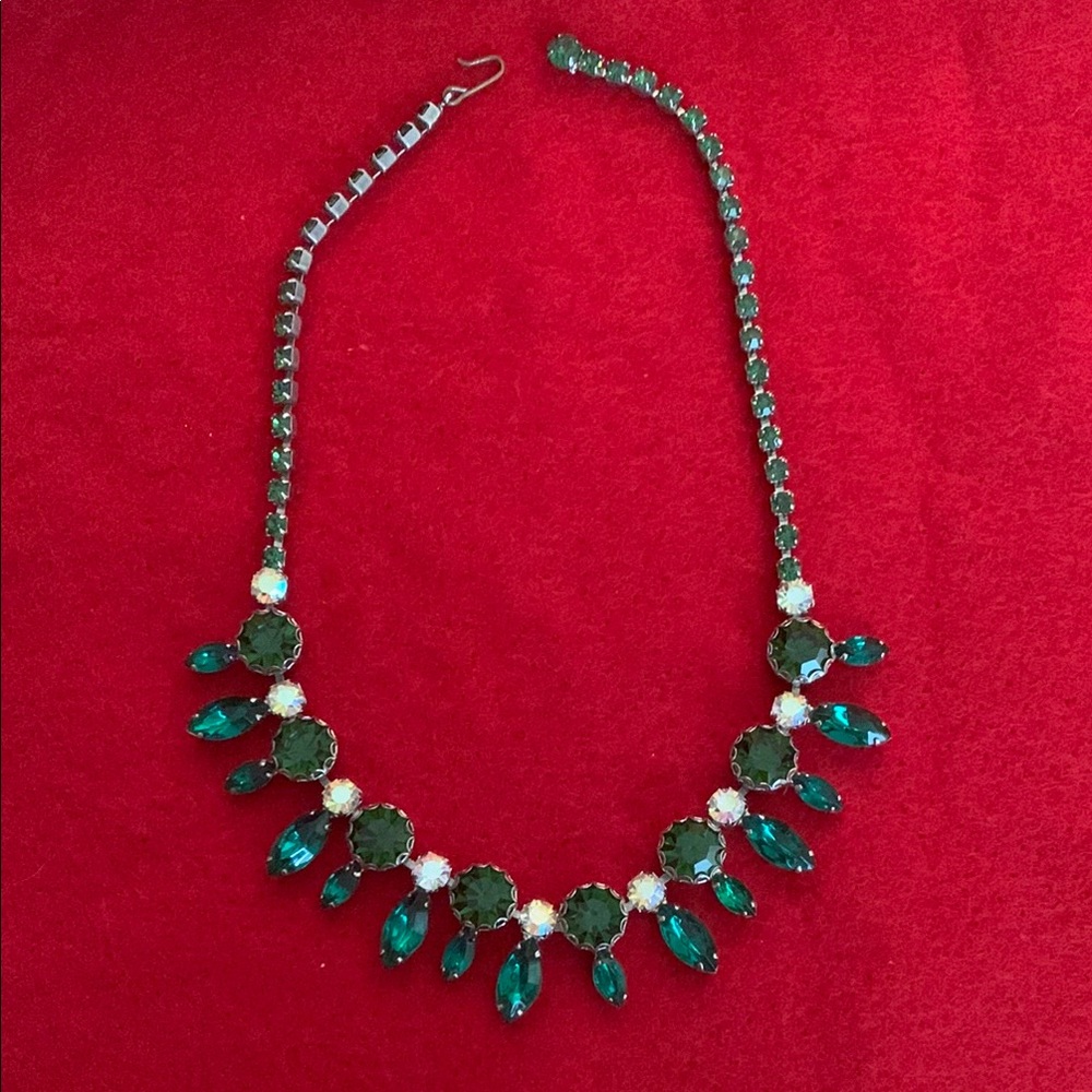Elegant Green Crystal Necklace